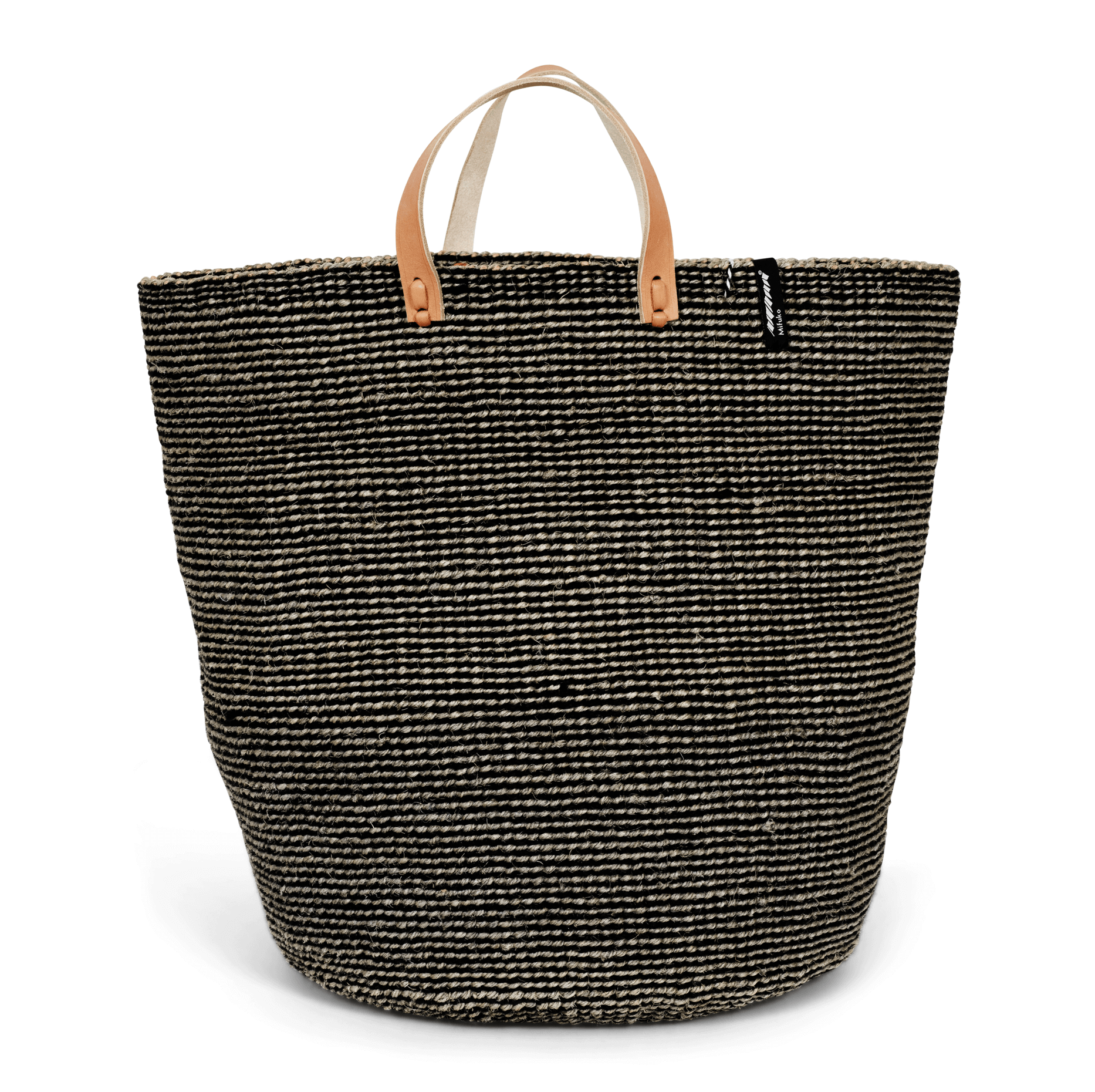 Mifuko Wool, sisal and paper Market basket Pamba market basket | Grey sisal L