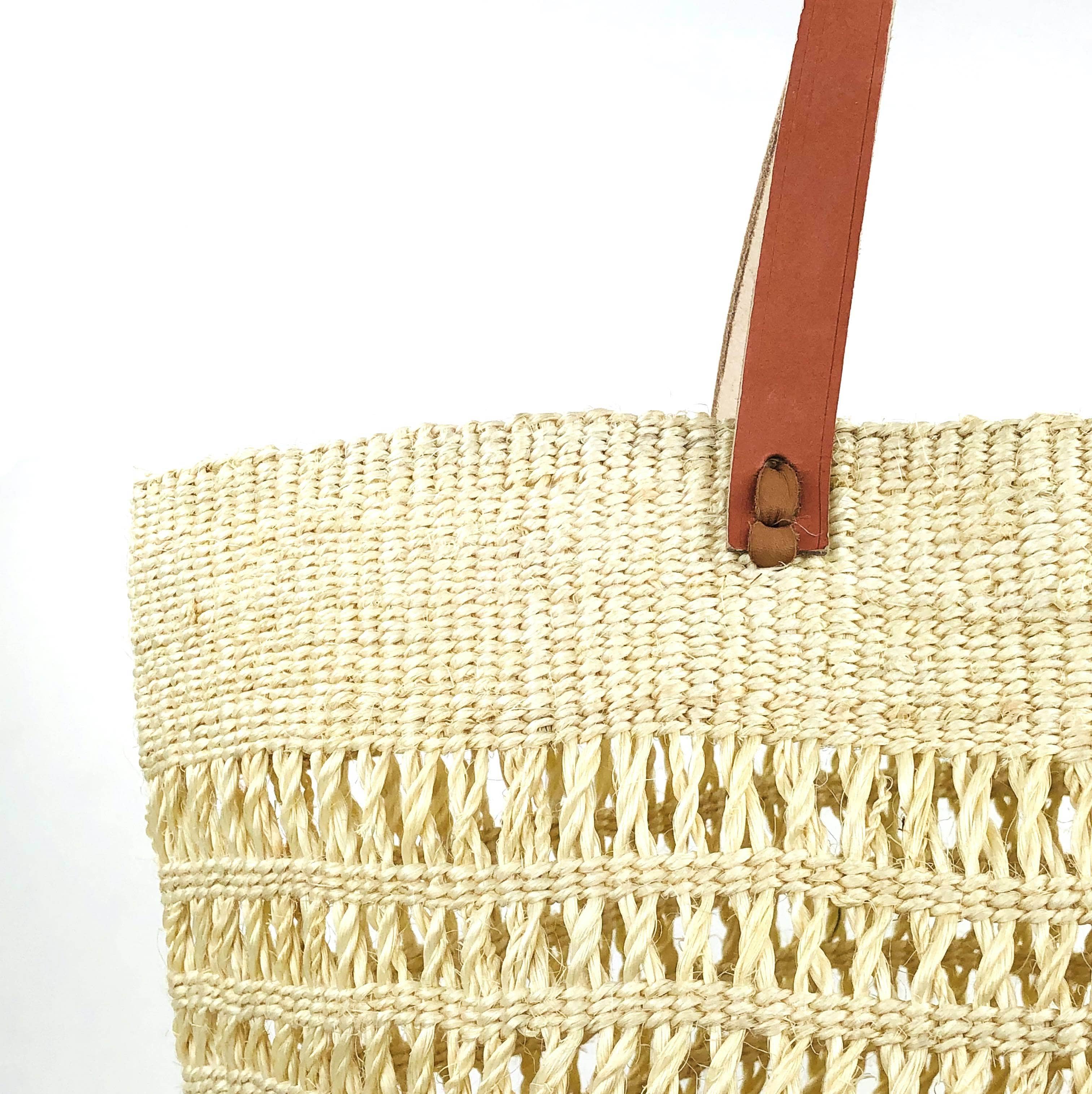 Mifuko Sisal Shopper basket M Kiondo shopper basket | Natural open weave M